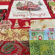 &ldquo;May Your Day Be Farmy & Bright&rdquo;. I&rsquo;ll Be Home For Christmas Pre-cut Quilt Kit