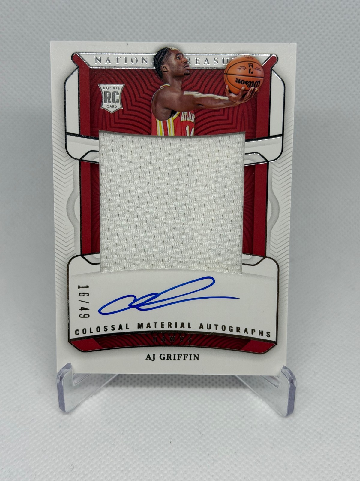 AJ Griffin 2022-23 Panini National Treasures Colossal Material Autographs /49 RC