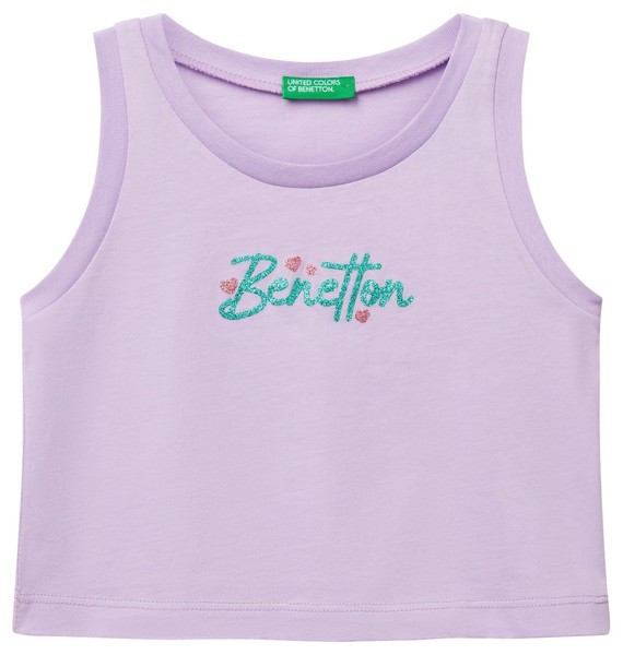 Tanktop Violett 150 Cm United Colors Of Benetton Baumwolle Shirt-image