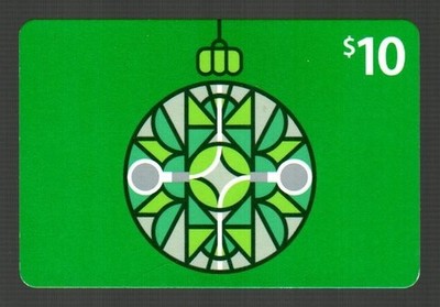 ITUNES Christmas Tree Ornament ( 2010 ) Mini Gift Card ( $0 - NO VALUE )