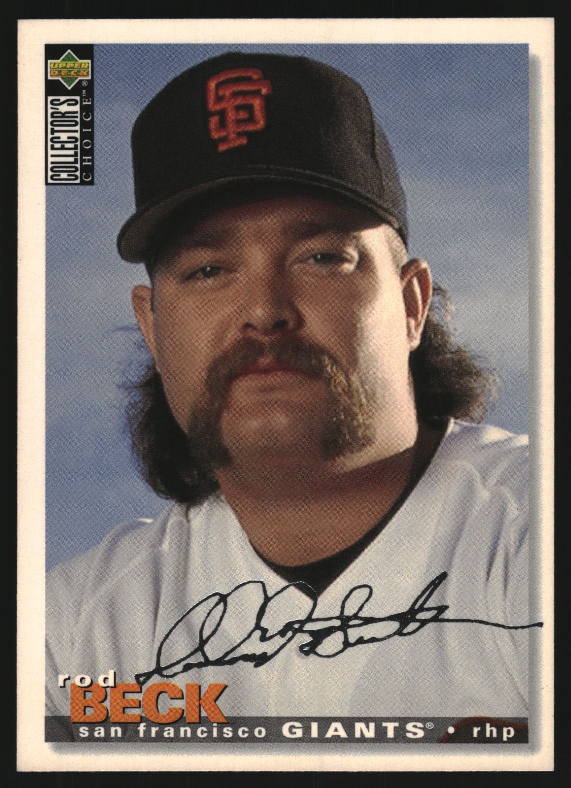 1995 Collector's Choice Silver Signature Rod Beck #251 Giants Baseball Vintage