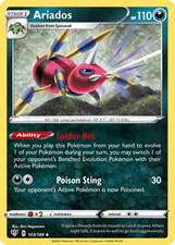 Ariados Reverse Holo - Darkness Ablaze Near Mint Pokemon TCG