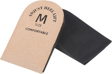 2PCS Adjustable Heel Lift Inserts for Shoes Brown Medium Height Increase Pads fo