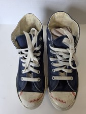 Vintage 2001 Converse Chuck Taylor All Star Baseball High Top Shoes Boys Size 2