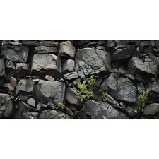 48x24 in Stone Aquarium Backdrop Grey Rock Fish Tank Background