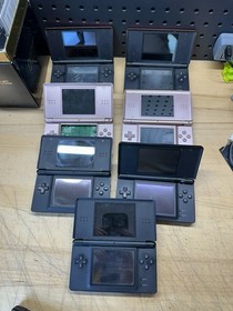Lot Of 7 NIntendo DS Lite Consoles Parts Repair As Is Not Working READ