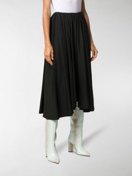 Damen Jil Sander Rock schwarz Viskose 38 / M / 46