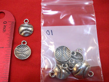 BASEBALL CHARMS, Softball, jewelry making, crafts, school sports, athletes, NEW