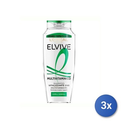 3x Elvive 2In1 Shampoo 300 Ml Multivitamin