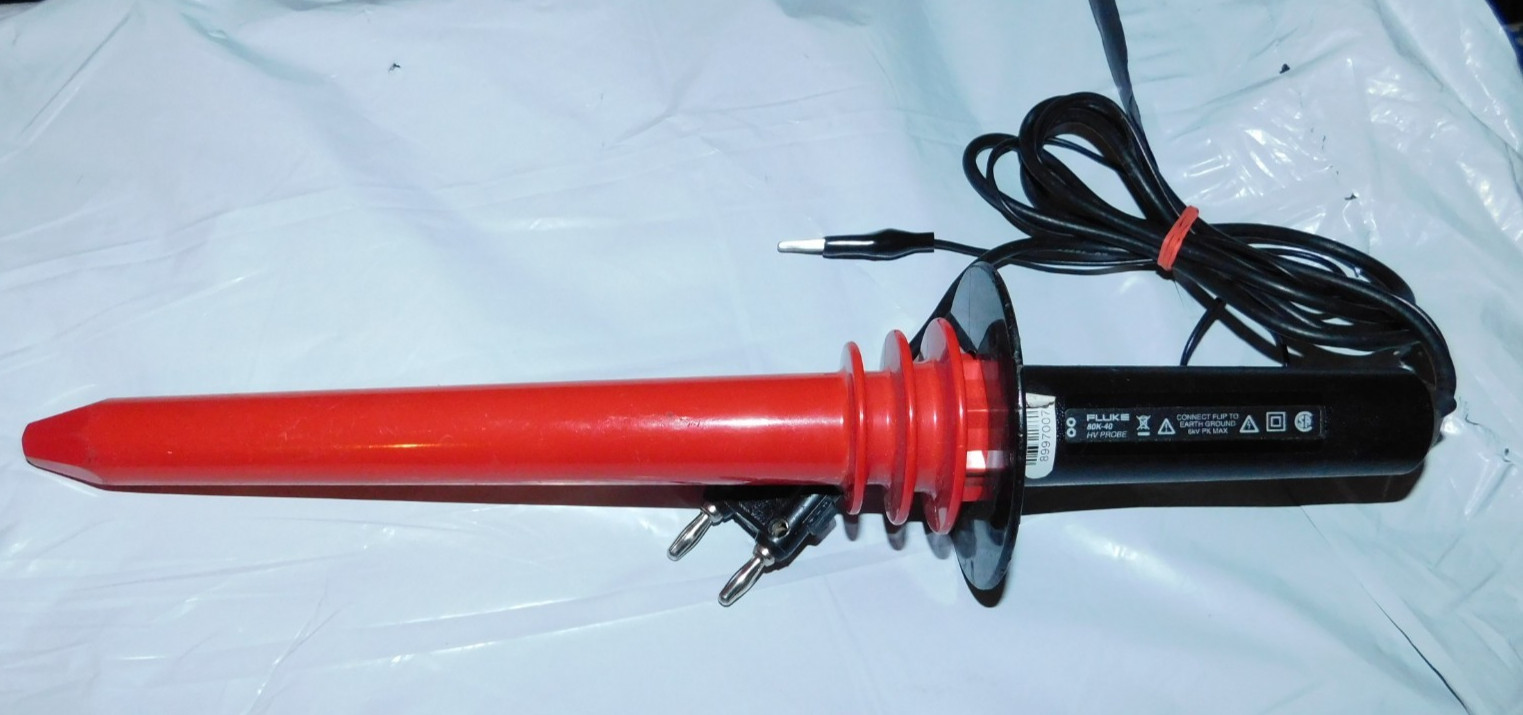 Fluke 80K-40 High Voltage probe. Tested Good Working.