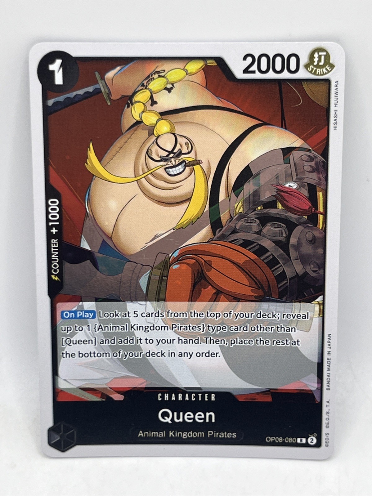Queen OP08-080 Rare Two Legends One Piece Near Mint