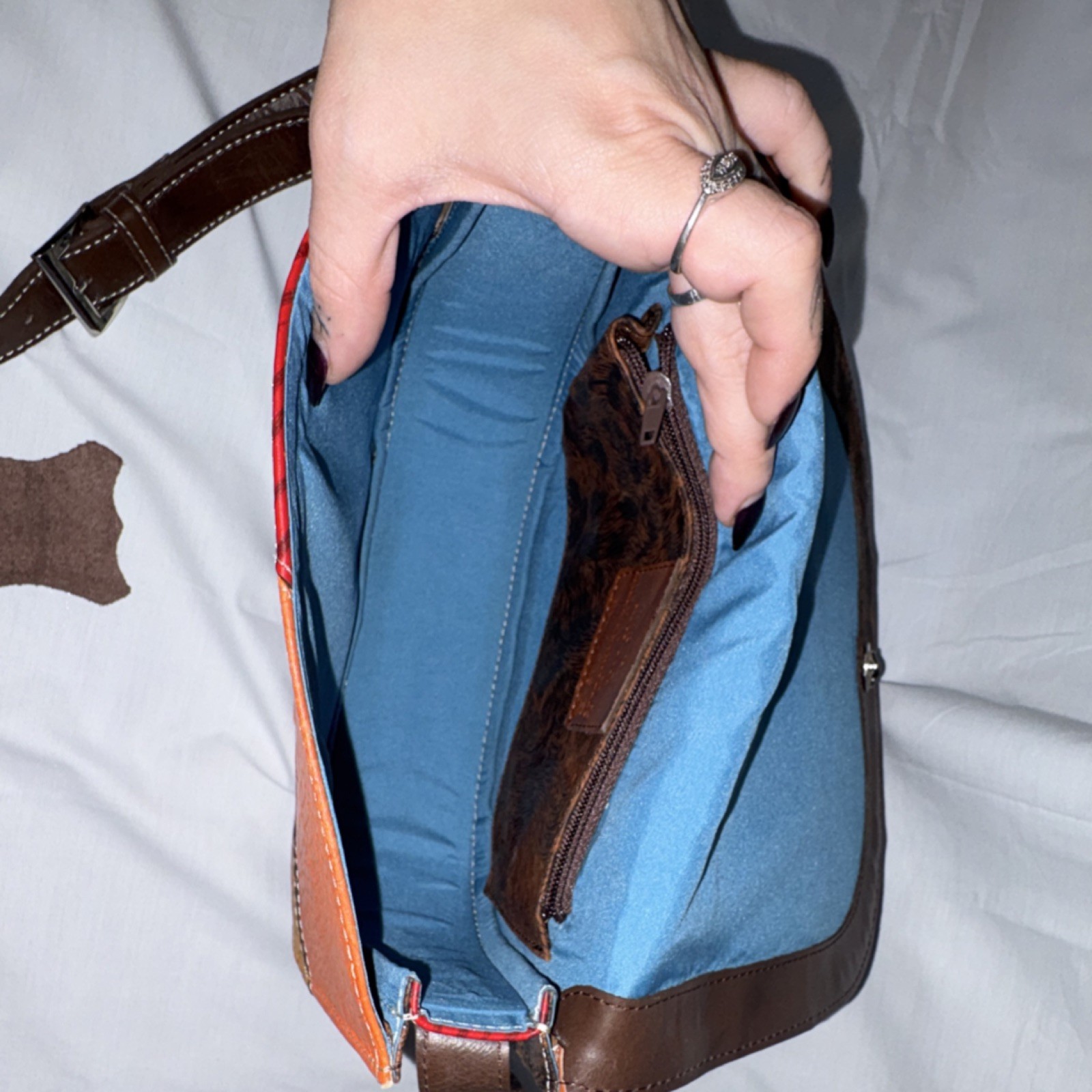 Arte Piel Handmade Patchwork Multicolor Shoulder … - image 5