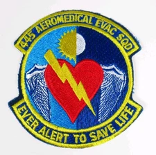 625 Aeromedical Evac Sq Patch Vintage Air Force Embroidered Sew On