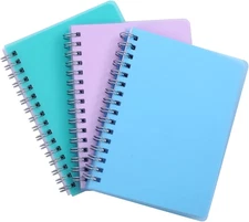 Spiral Notebook, 3 Pack Small Notebooks 4.3''X 5.7'',Mini Ruled Lined Journal, 4