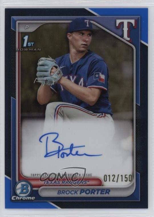 2024 Bowman Chrome Prospect Blue Refractor 12/150 Brock Porter #CPA-BP Auto