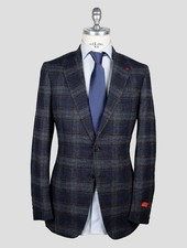 NEW ISAIA BLUE ALPACA WOOL PA BLAZER US 38 - EU 48 I34