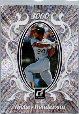 2023 Donruss #M3K-6 Rickey Henderson Mr. 3000 Vector