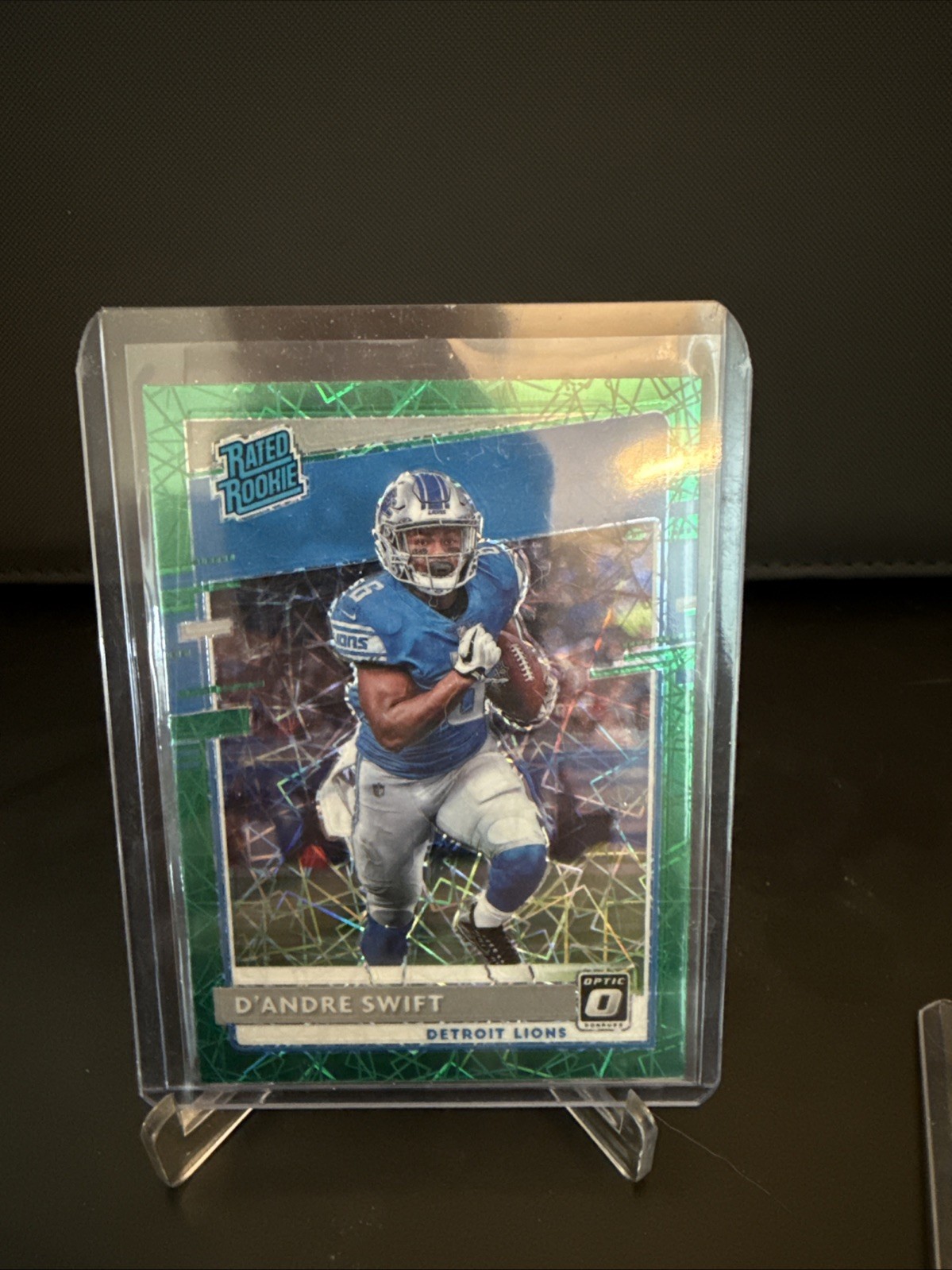 2020 Donruss Optic D'Andre Swift Green Velocity Prizm Rookie