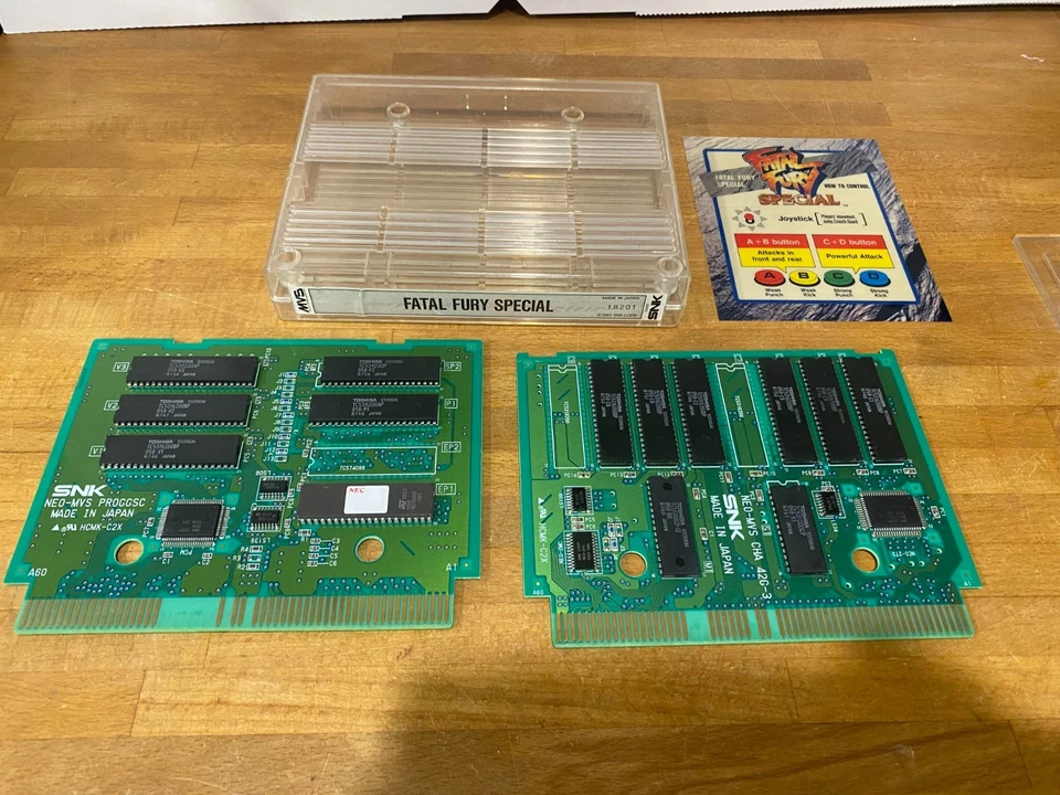 Mvs Neo Geo  Fatal Fury Special Cassette and English Marquee Serial 18201 - Image 4 of 4