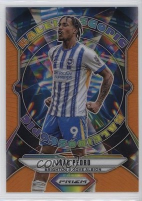 2024 Panini Prizm Premier League Kaleidoscopic Orange 7/25 Joao Pedro João 14mf