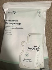 Motif Medical Breastmilk 8 oz Single Use Storage Bags BPA Free 100 count NEW