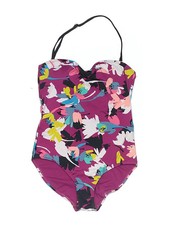 Cole of California Women Purple One Piece Swimsuit 10