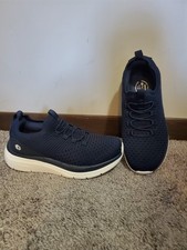 FitVille Men's Wide Walking Shoes Athletic Sneakers Sz 9.5W Lightweight Slip-on