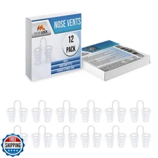 Nose Vent Sinus Relief Dilator (Pack of 12 Small Size) Hard Cone Vents - A Si