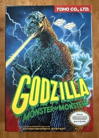 Godzilla: Monster of Monsters Nr-Mint BOX MANUAL FOAM ONLY (Nintendo NES 1989)🔥