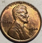1944 P Lincoln Wheat Penny BU UNC Beauty - #929