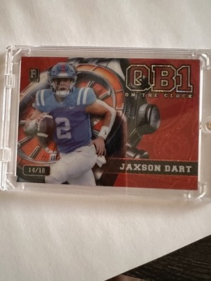 wild card qb1 on the clock, Rare Jaxon Dart 14/18. a perfect 9/10 if graded