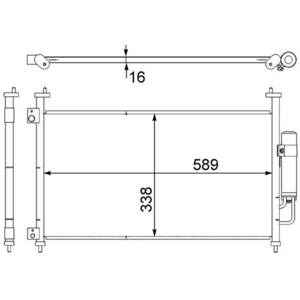 Kondensator Klimaanlage Mahle AC 464 000S-image