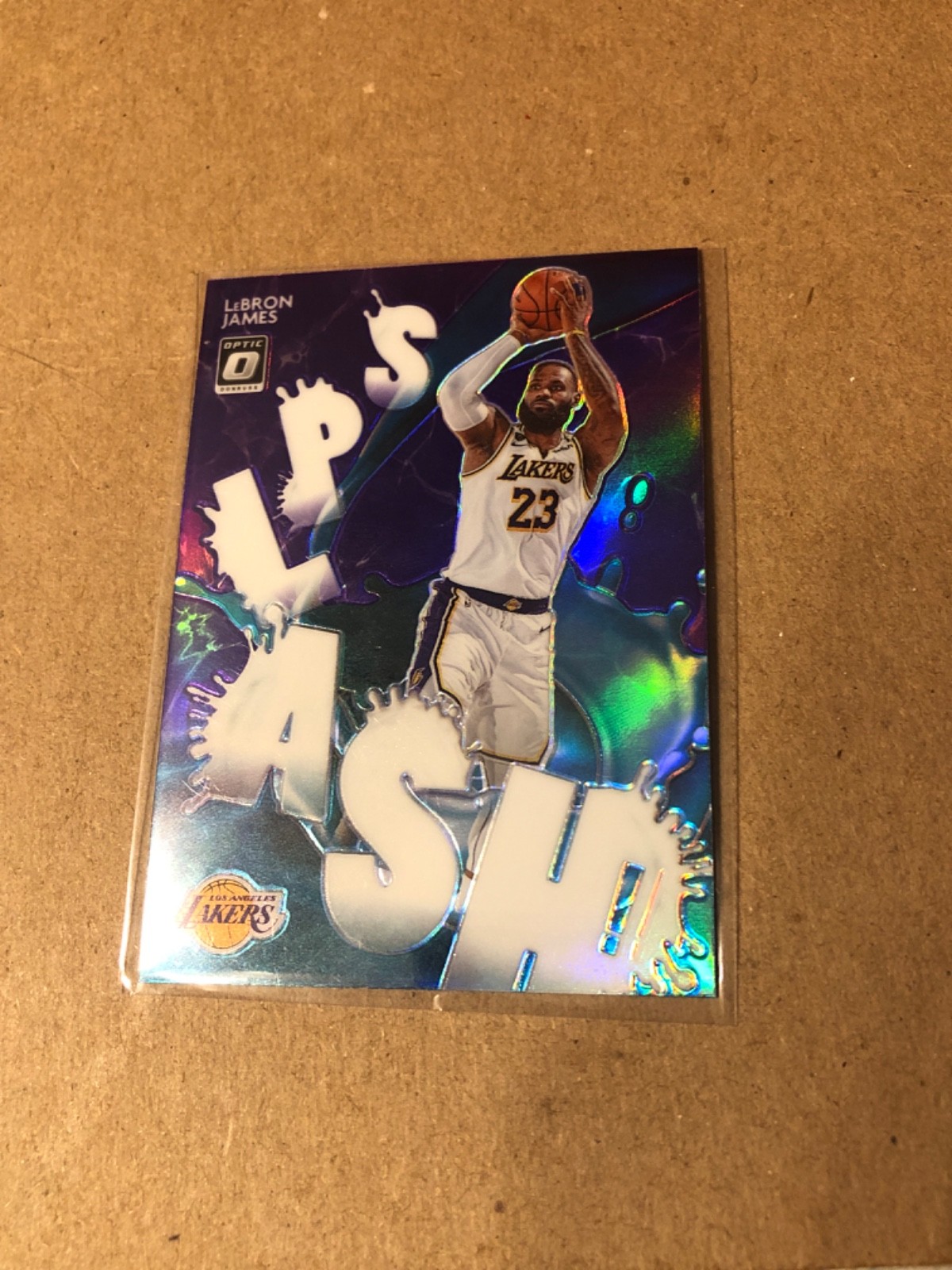 2020-21 Donruss Optic #13 LeBron James Splash! Purple