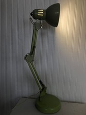 Olive Sage Green Adjustable Swing Arm Desk Lamp.