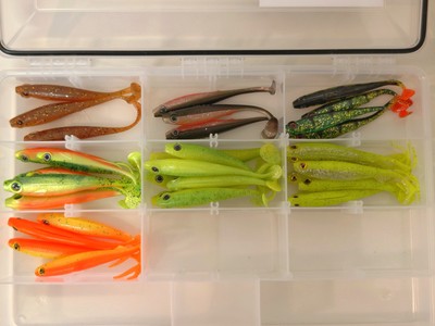Spro Iris Popeye Fox Rage Slick Shad Finesse UV Gummifische 12cm 10cm NEU