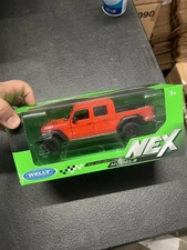 welly 1:24 2020 Jeep Wrangler Gladiator Rubicon DIECAST Orange