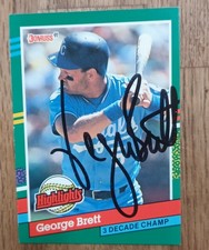 George Brett Signed 1990 Leaf