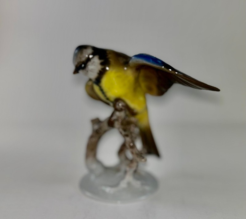Rosenthal Blue Titmouse ( Blaumeise) 1741 Bird Figurine 4 1/2 " Blaumeise 