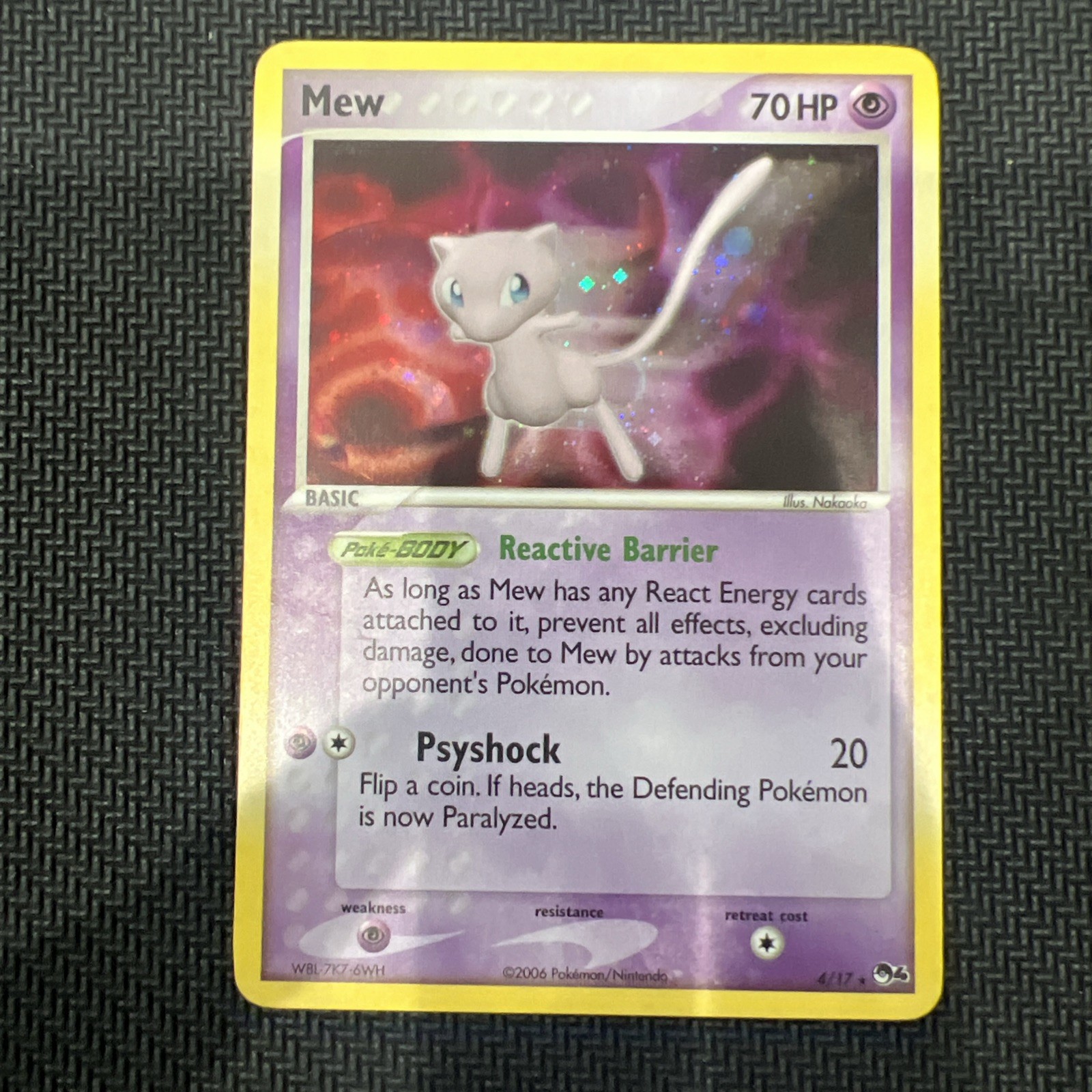 2006 Pokemon Pop Series 4 Mew 4/17 Holo