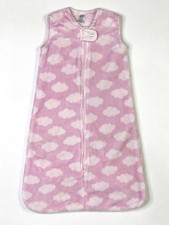 HB Hudson Baby Sleeping Bag 6-12 Months Zip Sleeveless Pink Clouds Fleece