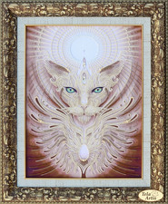 DIY Bead Embroidery Kit Sphinx Cat Craft Art Unique Gift
