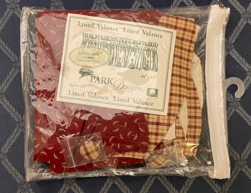 Lined Valance Park Designs Apple Jack 60” X 15” Pre-owned Good Condition