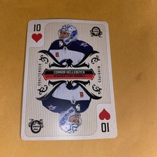 2024-25 O-Pee-Chee - Playing Cards Connor Hellebuyck #10-HEARTS