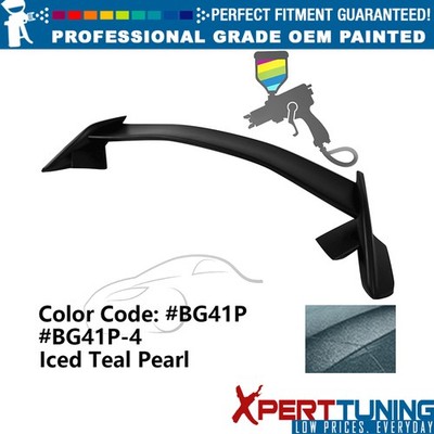 For 16-21 Honda Civic 10th X 4DR Type-R Trunk Spoiler ABS #BG41P Iced Teal Pearl