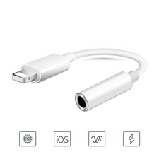 8-Pin Port to 3.5mm Headphone Jack Adapter for iPhone 14 13 12 11 X 8 7 6