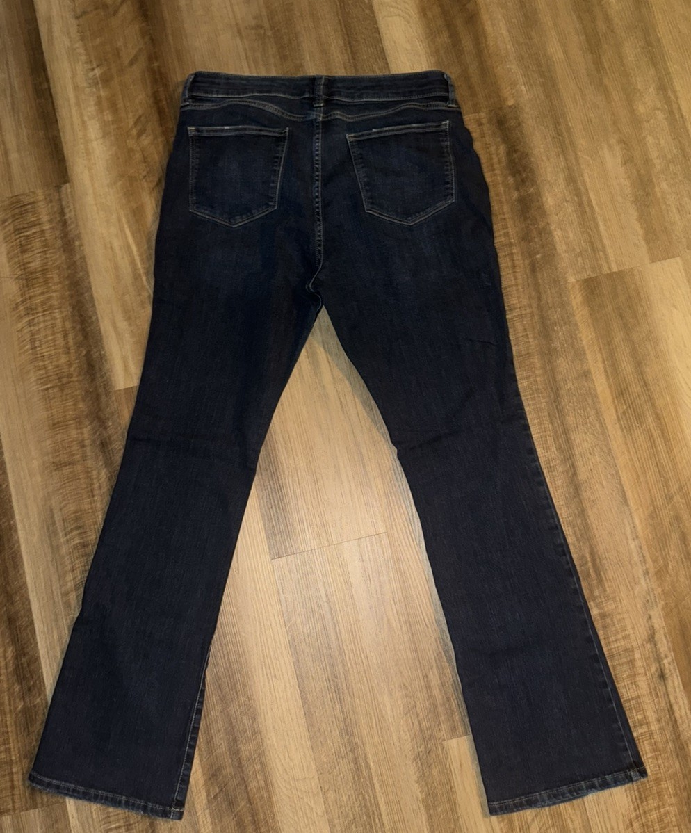 John’s Bay Bootcut Jeans, Women’s 14 Tall, Dark Wash