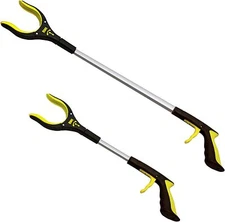 2-Pack 32" 19" Grabber Reacher Rotating Jaw Mobility Aid Reaching Assist Tool