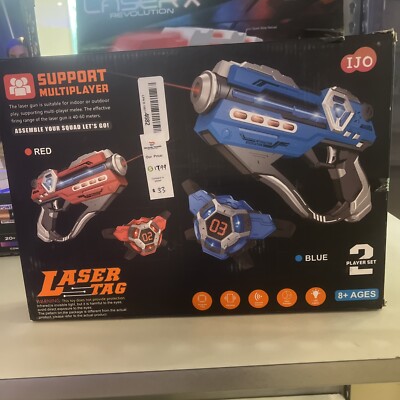IJO Laser Tag Two Player Set Supports Multiplayer Melee New In Sealed Box 
