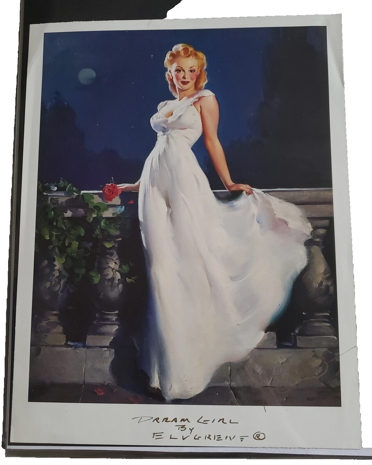Gil Elvgren Art Paintings Signed
