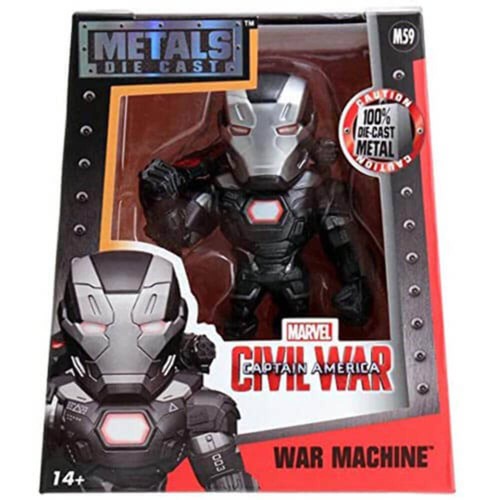 Jada Toys Civil War Metals Marvel 4" Classic Figure War Machine (M59) Black - Picture 3 of 3